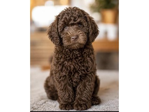 Sevimli labradoodle yavruları