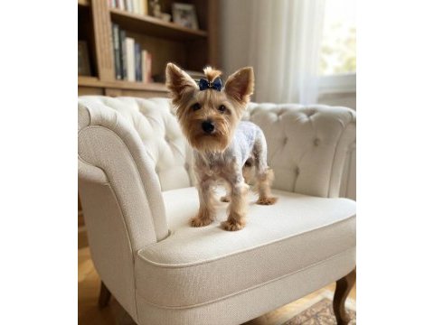 Wc eğitimli çok uyguna yorkshire terrier