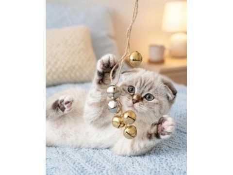 Scottish fold silver lynx point dişi