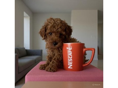 En küçüğü safkan toy poodle
