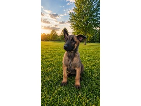 Şecereli belçika malinois yavruları