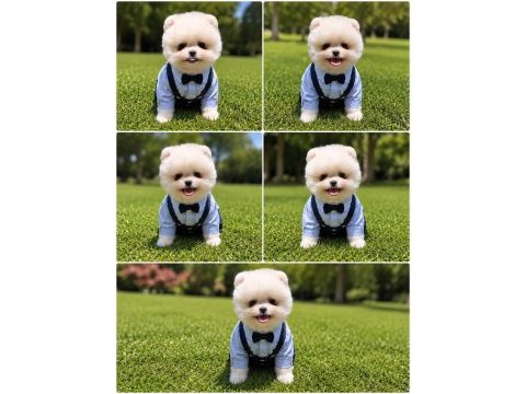 Üst kalite ayı surat pomeranian boo