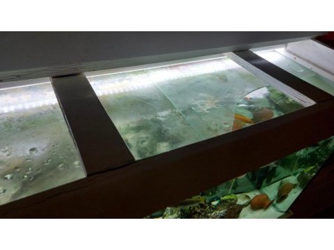 Malzemeleri ile birlikte 100x50x50 mobilyalı akvaryum (mdf)