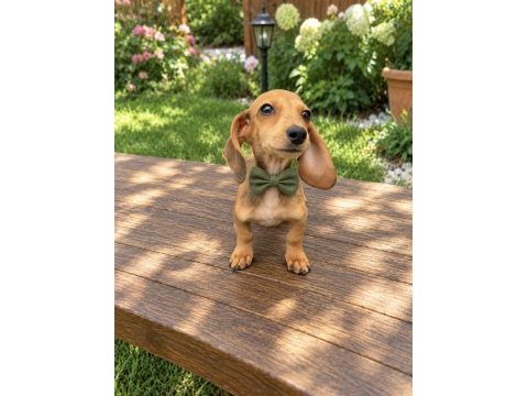 Light chocolate dachshund miniğimiz