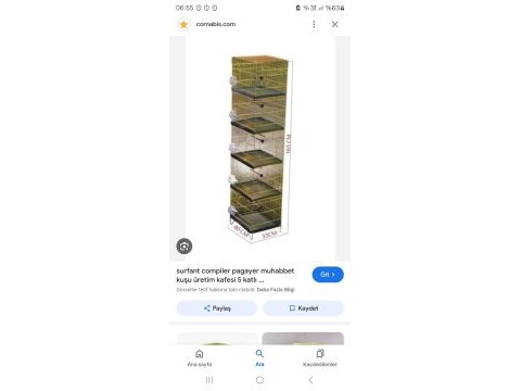 Katlı kafes isteyene kuşta yardımcı olunur