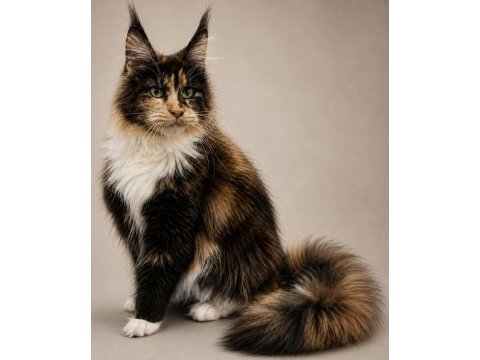 Premium kalite muhteşem calico maine coon