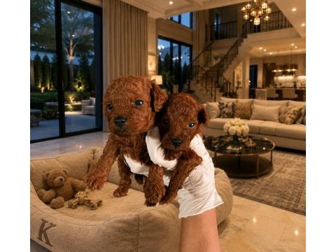 Kıvır kıvır orjinal poodle minişlerim