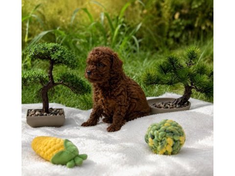 Ev üretimi sağlık garantili toy poodle