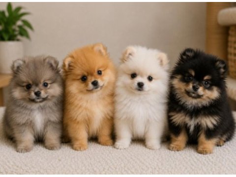 Üst kalite 0 burun pomeranian boo yavrularımız