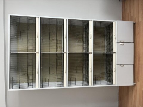 Işıklı üretim kafesi 8 bölmeli