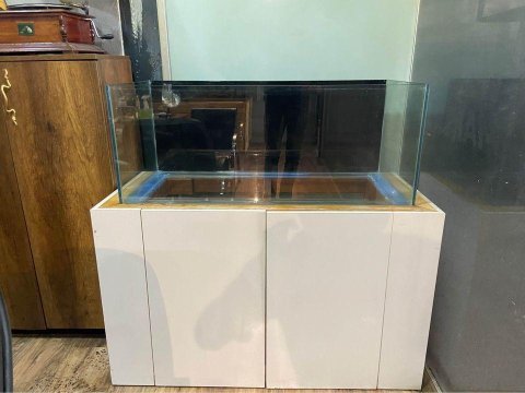 Balık takaslı 110x50x45 alttan sumplı ultra clear camlı