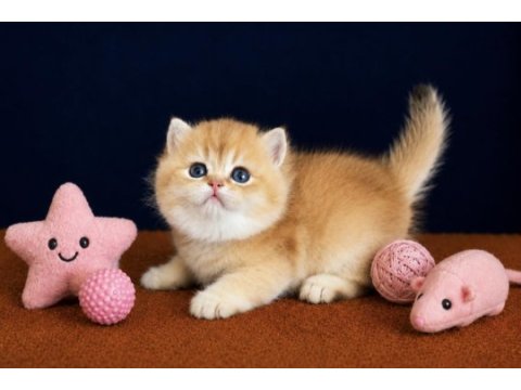 British shorthair golden yavrular