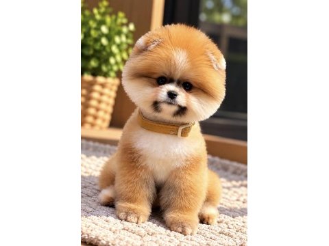 Portakal gibi ayıcık pomeranian boo erkek
