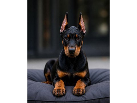 Çivi gibi doberman estetikli yavrular