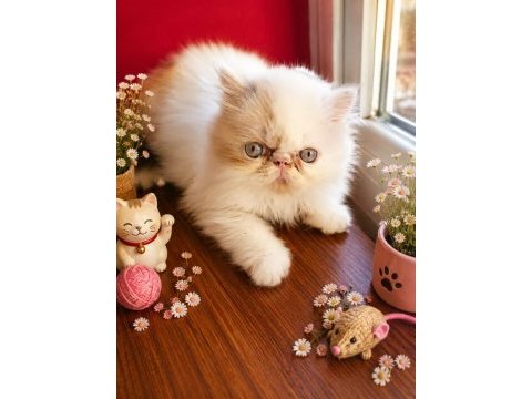 Safkan exotic shorthair bebek kediler