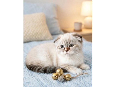 Scottish fold silver lynx point dişi
