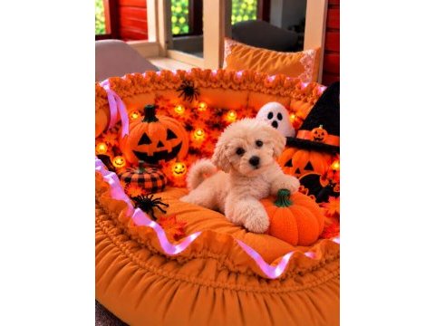 Üst kalite maltipoo bebekler 