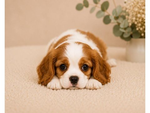Safkan kraliyet mensubu cavalier king charles yavrular