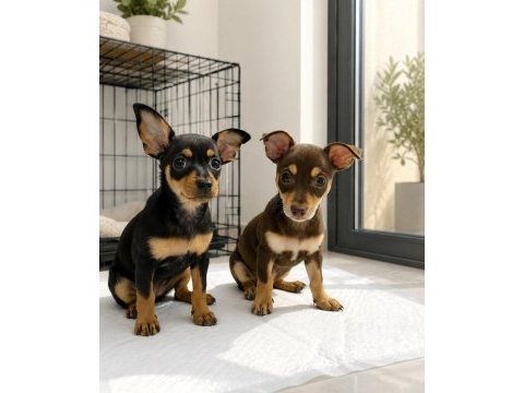 2 adet dişi bebek pinscher