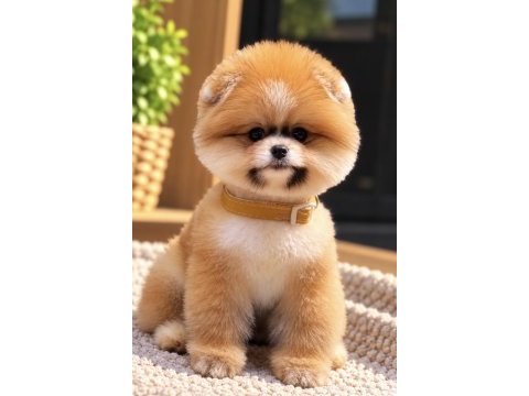 Portakal gibi ayıcık pomeranian boo erkek