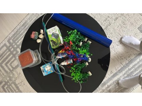 Hazır kurulu set 3 aylık akvaryum