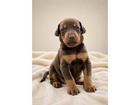 Üst kalite doberman yavrular