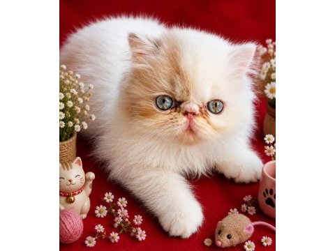 Safkan exotic shorthair bebek kediler