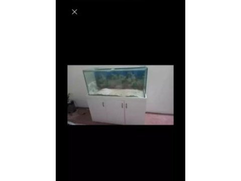 140 cm dolaplı akvaryum