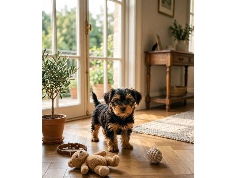 Baby face çok sevecen morkie yavrular