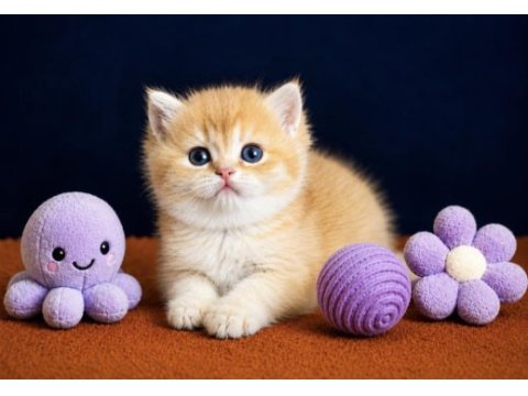 British shorthair golden yavrular