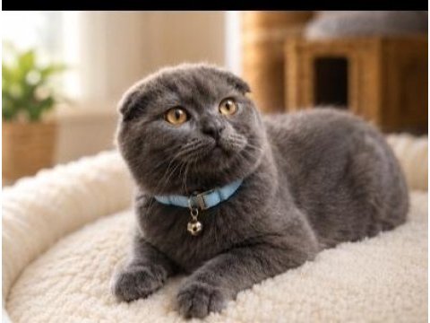 Dişi scottish fold ve kuzenleri teslime hazır