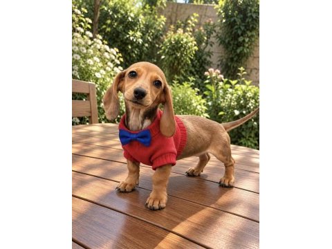 Mini boy safkan dachshund sosis yavrumuz